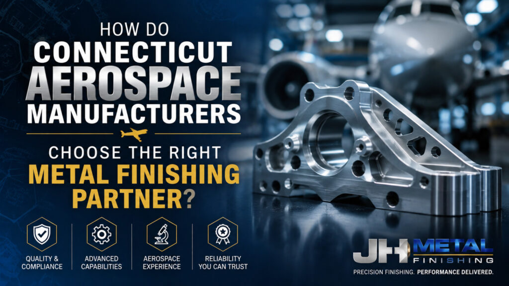 Nadcap accredited Connecticut aerospace metal finishing for precision manufactured parts