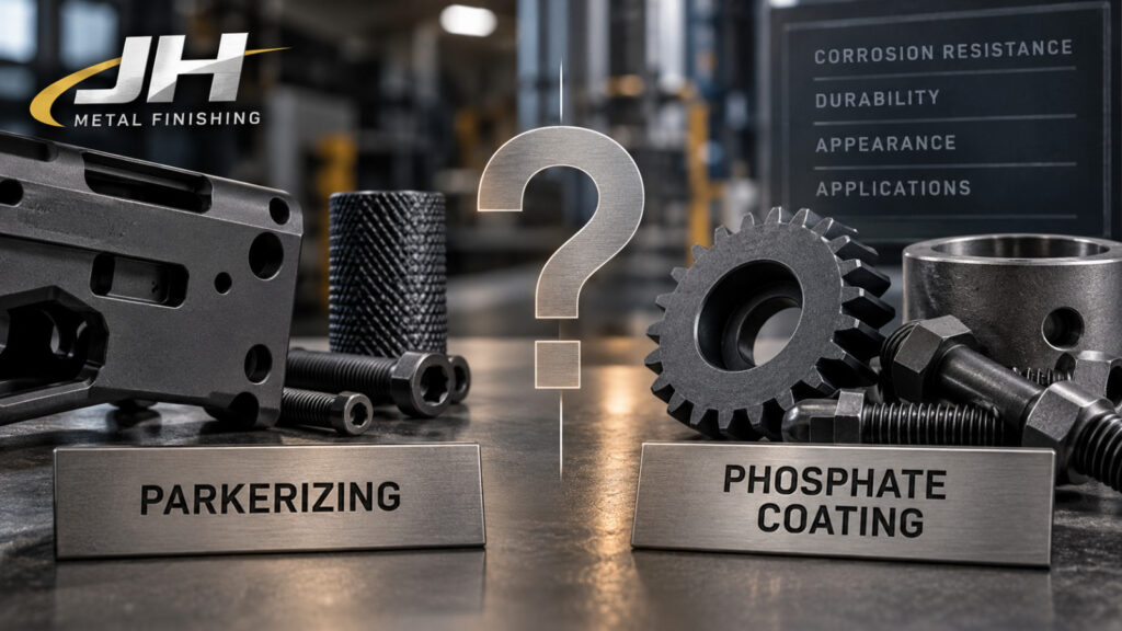 Parkerizing vs phosphate coating comparison for industrial steel components